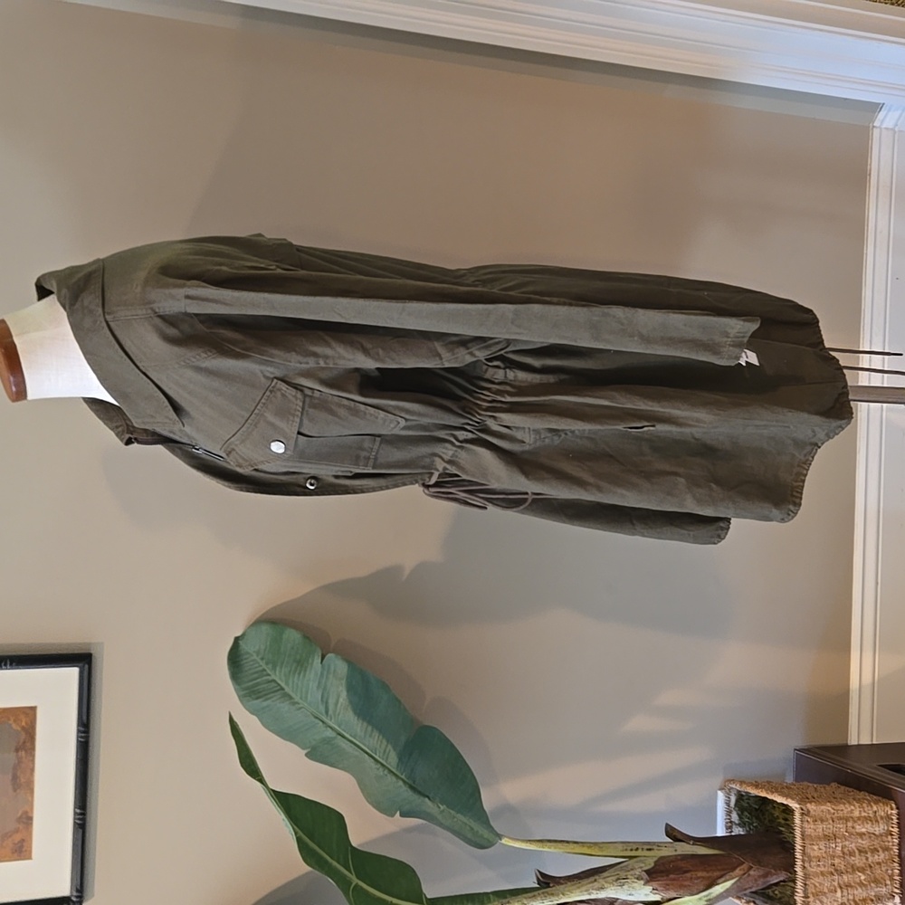 bp Olive Drawstring Utility Jacket - Picture 5 of 9